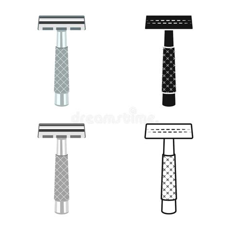 Vector Design Of Razor And Safety Sign Collection Of Razor And