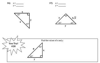 456) law of sines (p. Right Triangles and Trigonometry Notes (Complete Unit ...