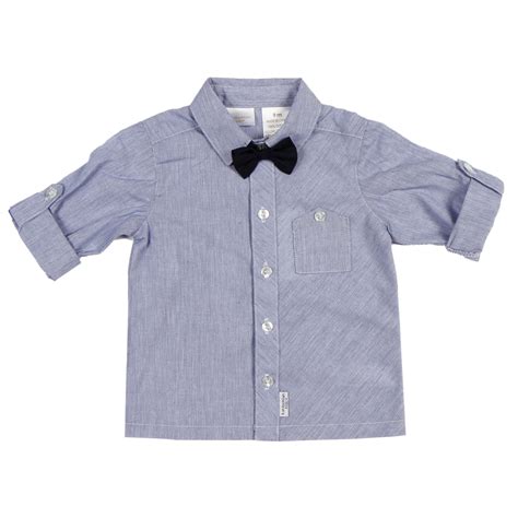 Button Up Shirt With Removable Bow Tie From Our Debut Boys Collection