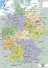 Mappa della Germania con città e stati - Mappa della Germania e città ...