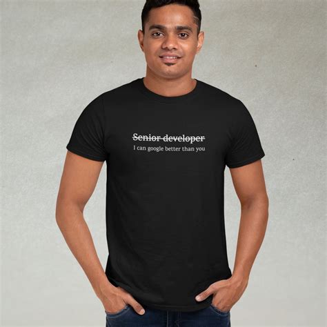 Senior Developer T Shirt For Developers Etsy
