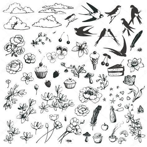 Lovely Doodles ⬇ Vector Image By © Deisey Vector Stock 11251425