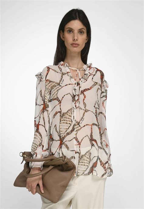 Laura Biagiotti Roma Silk Bluse Ecrubeige Zalandode