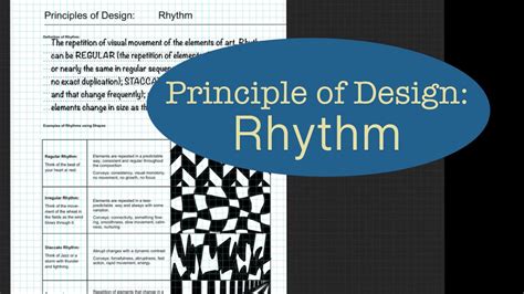 Principle Of Design Rhythm Youtube