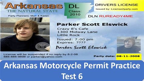 Arkansas Motorcycle Permit Practice Test 6 Youtube