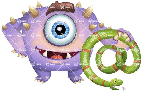 Cute Crazy Monster Cartoon Vector Character Email Graphicmama