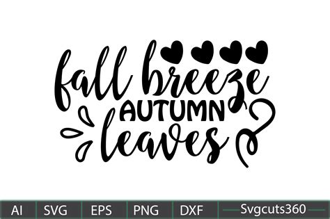 Fall Breeze Autumn Leaves Graphic By Cutesycrafts360 · Creative Fabrica