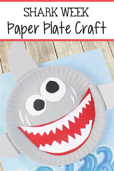 Shark Paper Plate Craft For Kids Paper Plate Crafts For