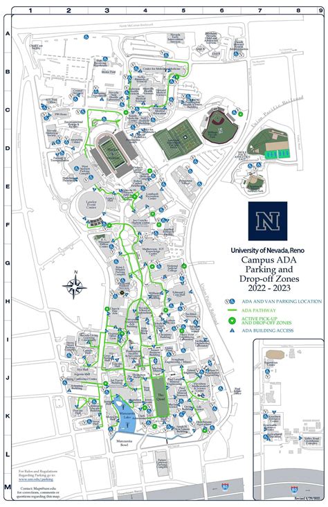 Parking Maps Parking Services University Of Nevada Reno