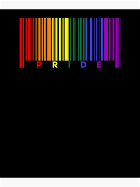 Gay Pride Rainbow Barcode Lgbt Canvas Print For Sale By