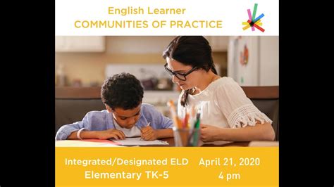 Integrateddesignated Eld Elementary Tk 5 Communities Of Practice