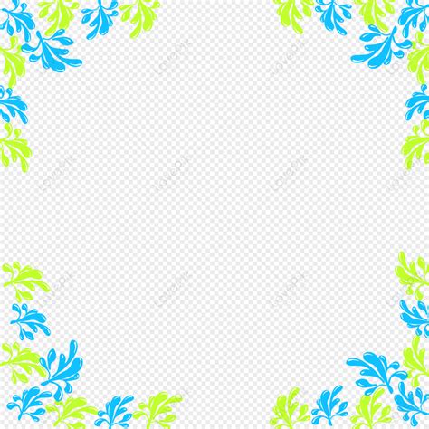 Blue Green Decorative Border Png Free Download And Clipart Image For