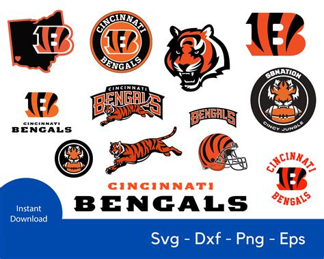 Cincinnati Bengals Nfl Svg Cutting Files Eps Dxf Png Cricut Etsy