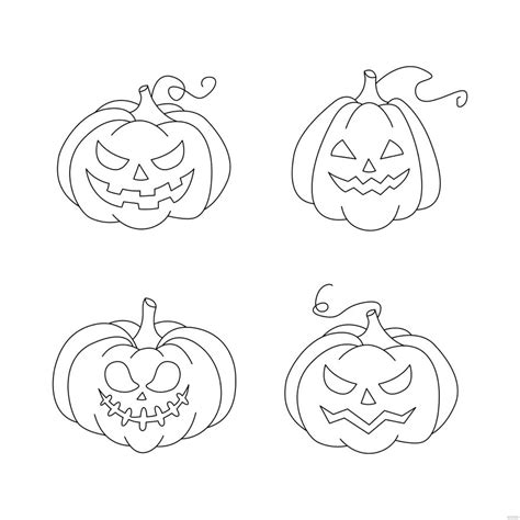 Pumpkin Outline Vector In Illustrator Svg  Eps Png Download