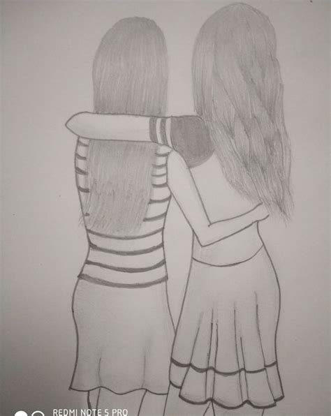 Sisters Pencil Drawing Sisters Drawing Art Drawings Simple Cool Art