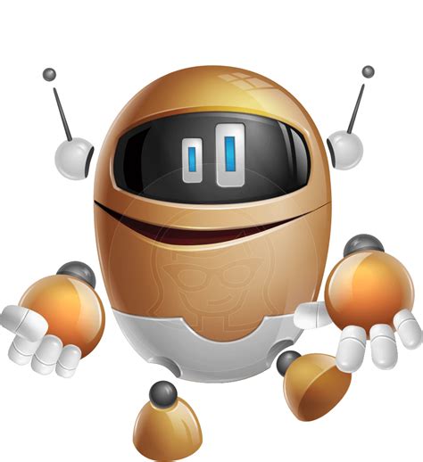 Artificial Intelligence Robot Cartoon Vector Character Robot Cartoon