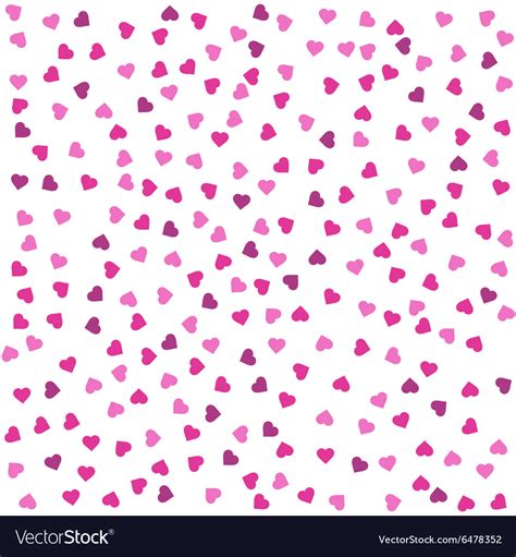 Seamless Pattern With Pink And Purple Hearts Vector Image