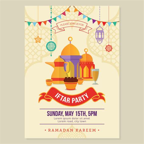 Iftar Party Template Poster For Ramadan Season Holy Month 2079588