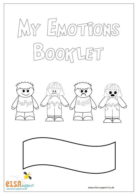 My Emotions Booklet Elsa Support For Emotional Literacy Emotions