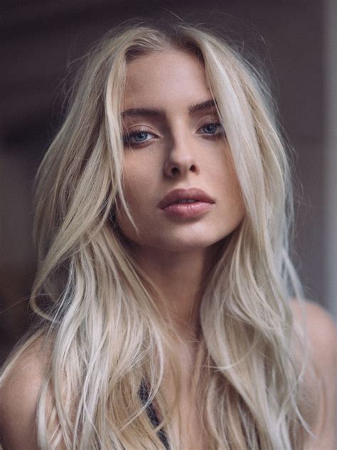 Portrait Photography Blonde Hair Girl Platinum Blonde Hair Woman