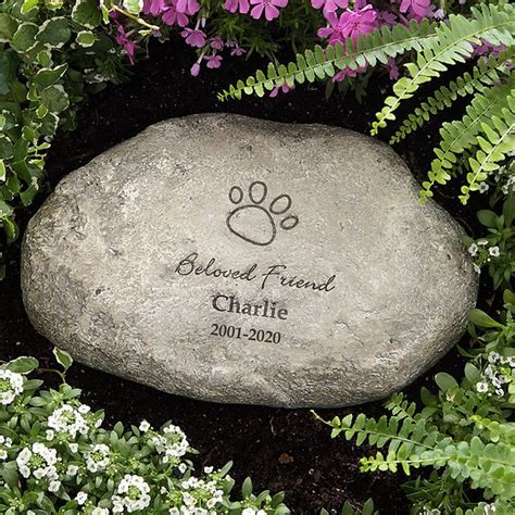 Memorial Stone Pet Memorial In Loving Memory Outdoor And Gardening Garden