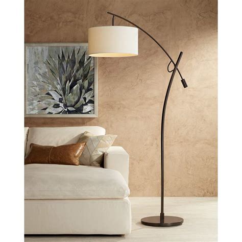 Possini Euro Raymond Bronze Boom Arc Floor Lamp V2695 Lamps Plus