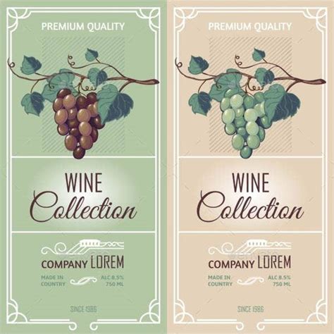 Here come's the supplement label template into the picture. 34+ Beautiful Wine Label Designs - PSD, Vector AI, EPS ...