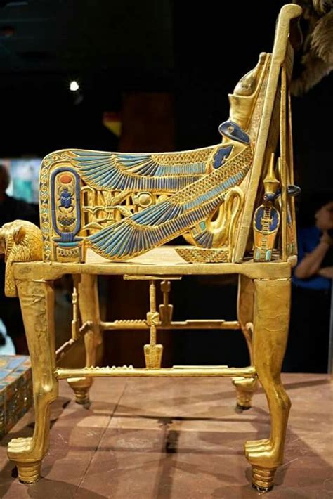 Golden Throne Of Tutankhamuns 18th Dynasty Reign 1332 Bc 1323 Bc