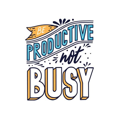 Be Productive Not Busy Quote Wall Art Art Prints Svg Png Digital