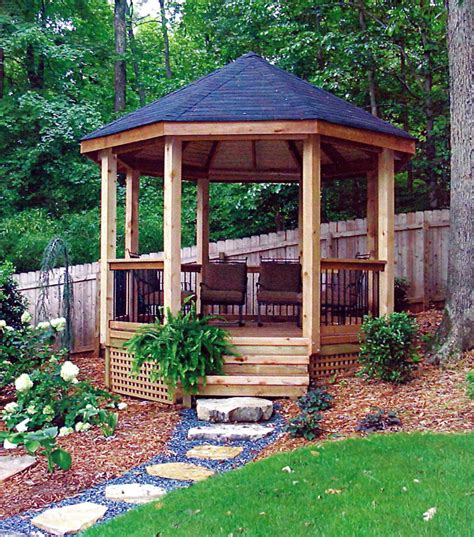 This Gazebo Was Built In An Area That Would Not Normally Be Used On A