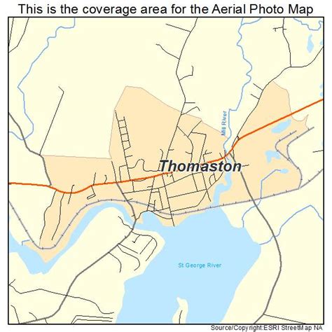 Aerial Photography Map Of Thomaston Me Maine