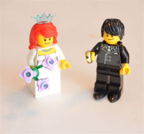 Custom Lego Minifigure Bridal Couple ~ Wedding Lego ~ Bride And Groom