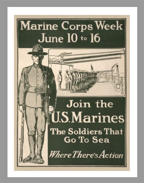 Military Poster Series Marines 85 X 11 Color Poster Print