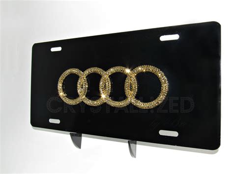 Buy Hand Crafted Crystallized Audi Car Vanity License Plate Made With