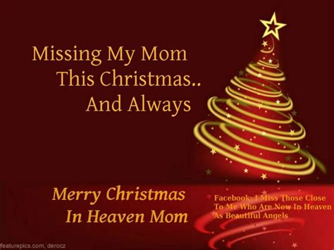 Miss You Mama Have A Wonderful Celebration With Jesus Christmas Mom