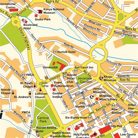 Online map of kenya google map. Niarobi City Map • mappery