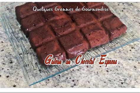 G Teau Au Chocolat Express Micro Ondes Quelques Grammes De Gourmandise