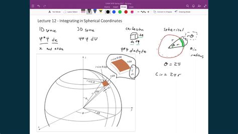 Lecture 12 3 Of 7 Spherical Volume Element Youtube