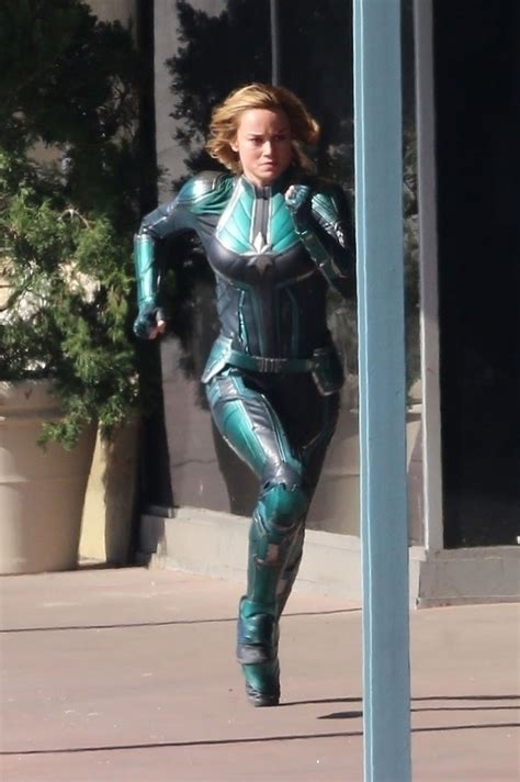 Brie Larson Captain Marvel Set In Los Angeles 04 26 2018 CelebMafia