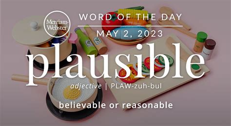 Merriam Webster Word Of The Day Plausible — Michael Cavacinimichael