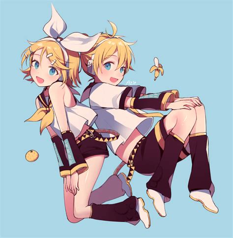 VOCALOID 鏡音リンレン Illustration by Azit pixiv Vocaloid characters Vocaloid rin Vocaloid