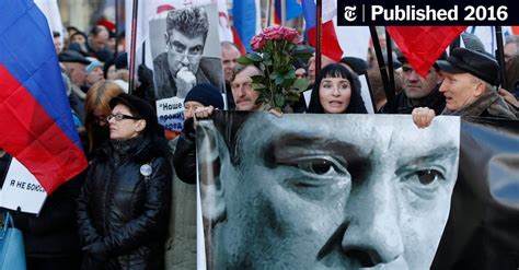 Assassination Of Putin Critic Remembered In Moscow The New York Times