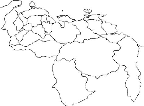 Venezuela Mapa Estados Sin Nombres Imagui