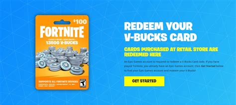 How To Redeem A 100 Fortnite V Bucks T Card