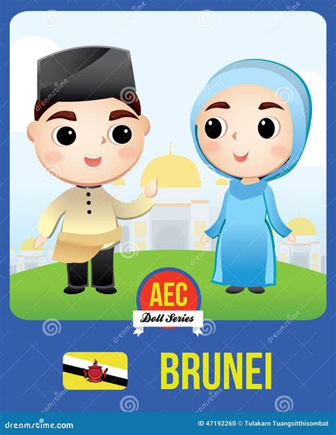 Brunei Map Cartoon Vector 33240217