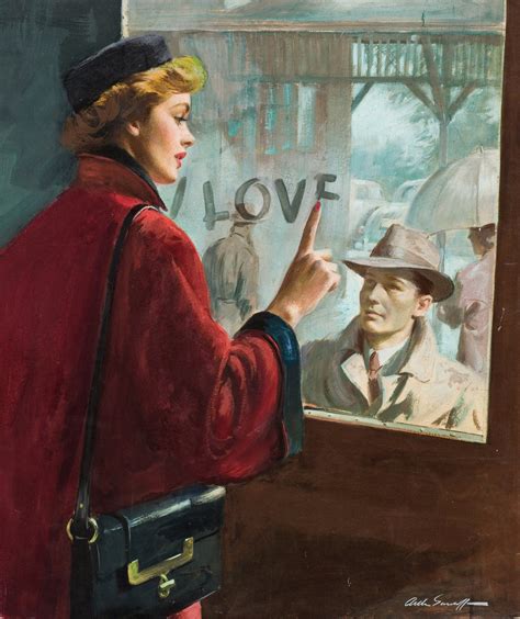 Arthur Sarnoff Where Love Begins 1951 Signed 17 X 22 Fine Art Jakero77
