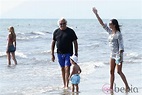 Flavio Briatore, Elisabetta Gregoraci y su hijo en la playa - Las ...