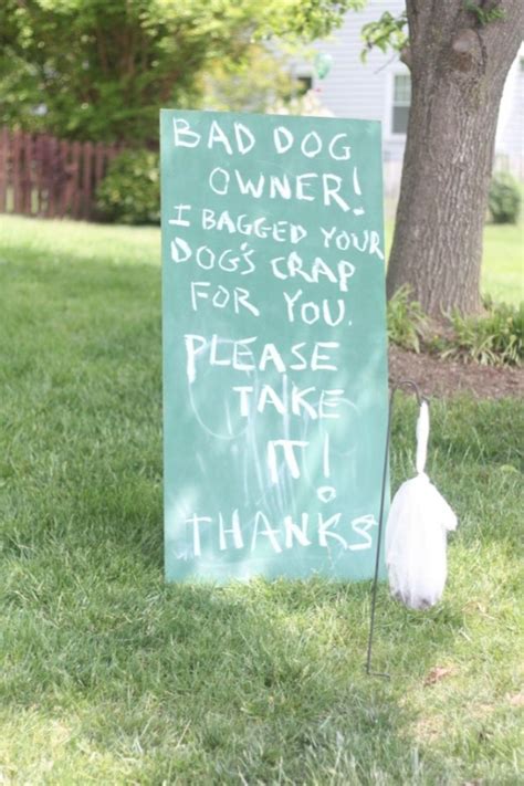 A Good Way To Remind Your Neighbors To Pick Up Their Dog Poo