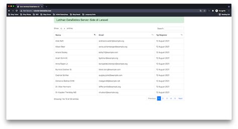 Cara Membuat DataTables Server Side Di Laravel Langsung Coba Tutorial