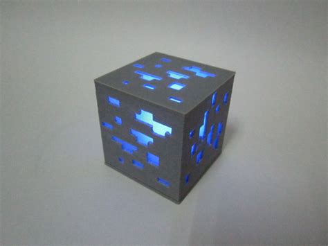 Build, design and play your own version of the classic game space invaders in minecraft! Light Up Minecraft Diamond Block 3D Printed by ...